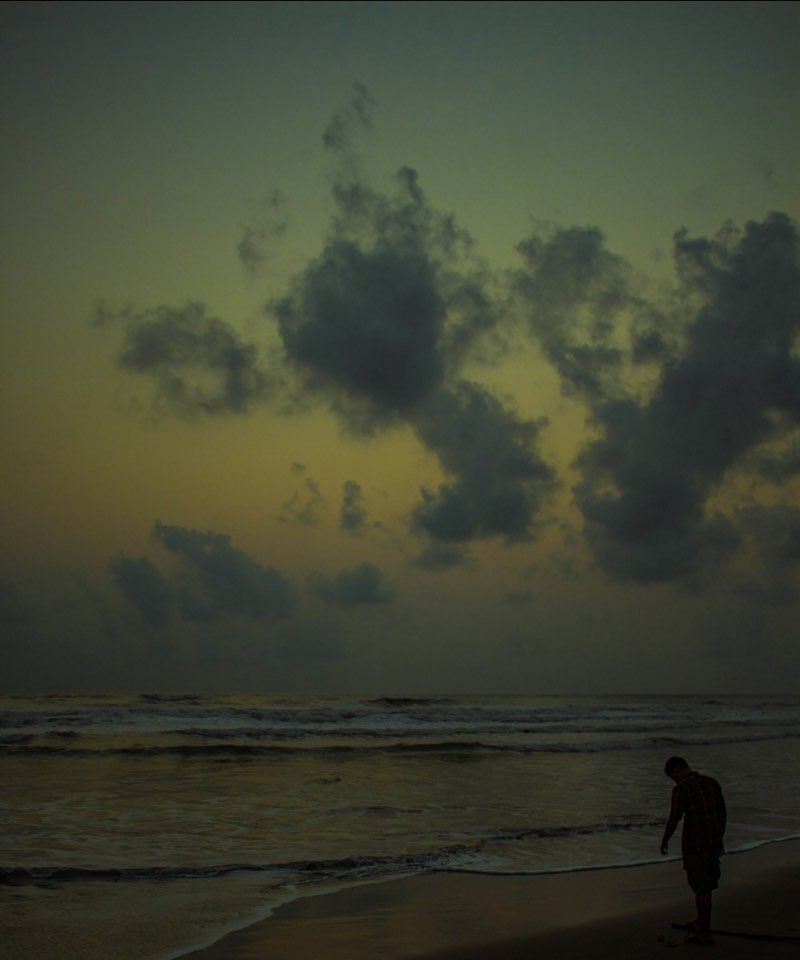 The beach at Cox's Bazar at dusk