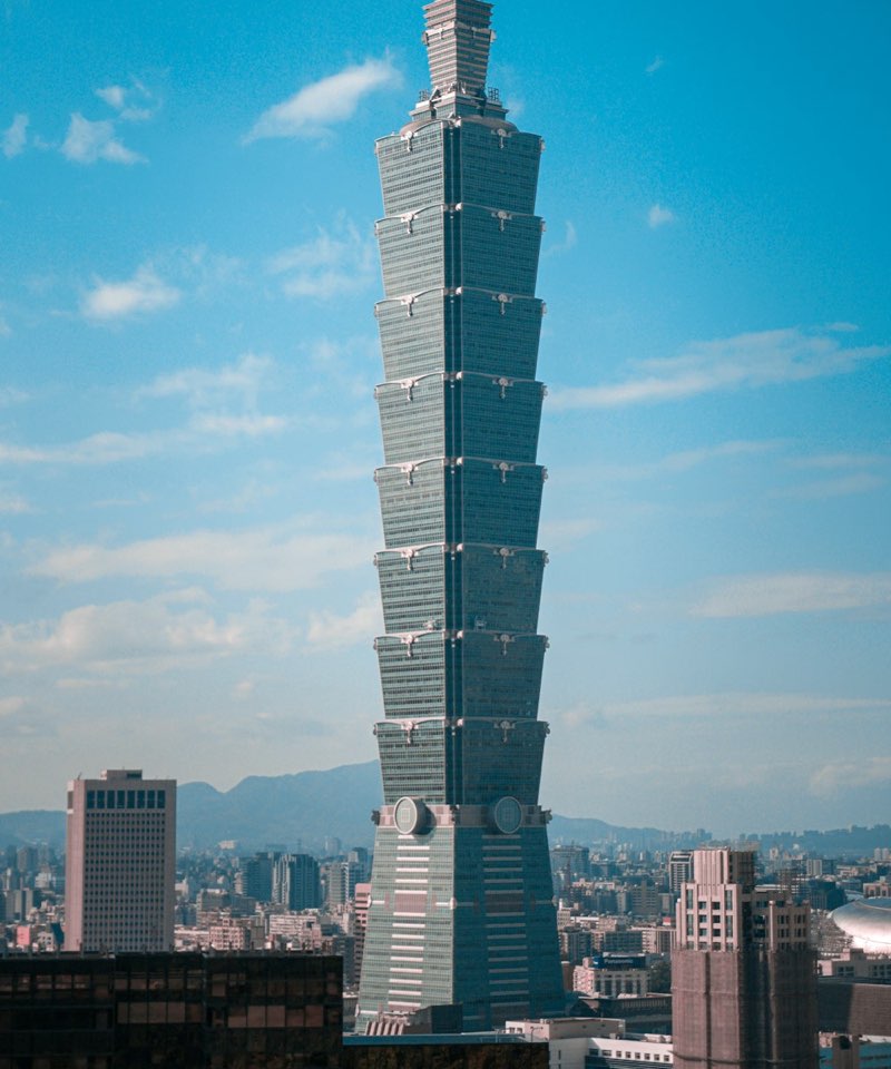 Taipei 101 above the city